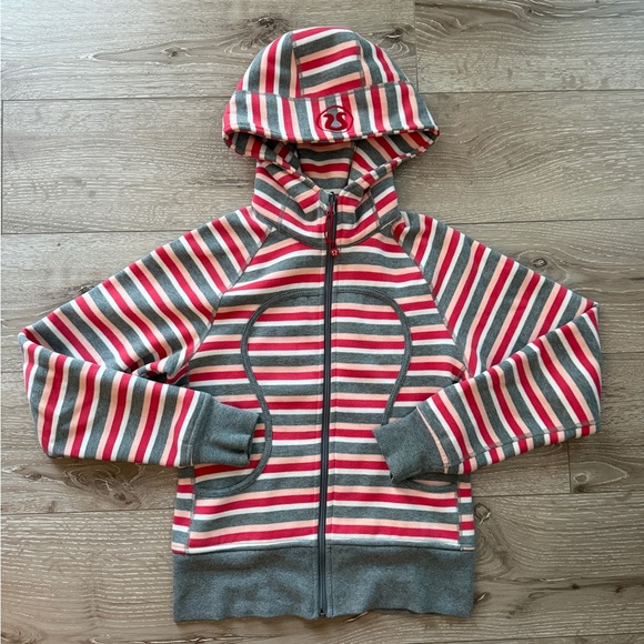 lululemon athletica Tops - Womens Stripped Zip Up Lululemon Hoodie